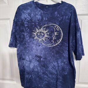 Sun and moon tie dyed T-shirt NEW Condition